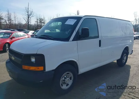 2012 Chevrolet Express 2500 Work Van из США, поврежденный, VIN 1GCWGFCA1C1100202